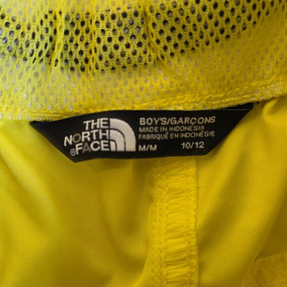 NORTH FACE Boy's Quick Dry Pull on Shorts | Size Medium 10-12 | Yellow Gray - Picture 5 of 5
